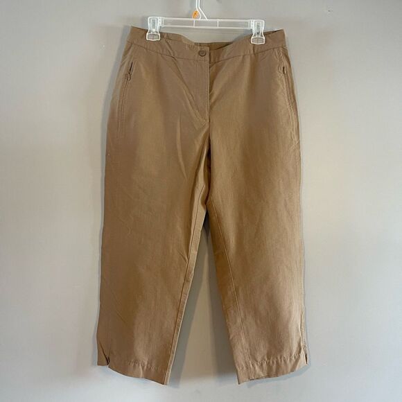 L.L. Bean Cropped Tech Hiking Nylon Pant | SZ 14 - Picture 1 of 5